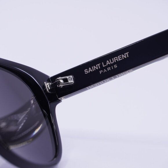 Saint Laurent SL620 001 Sunglasses Black Round Frame, Black Lenses - Picture 7 of 10